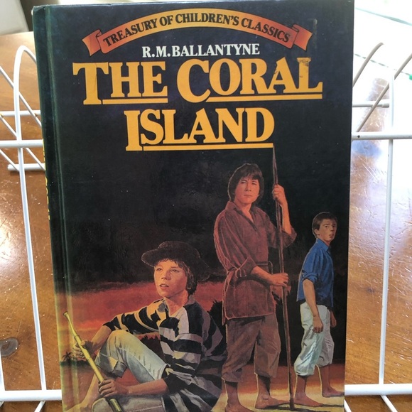 The Coral Island by R.M. Ballantyne Hardcover - Picture 1 of 12